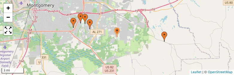 Related schools map