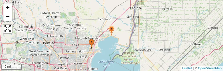 Related schools map