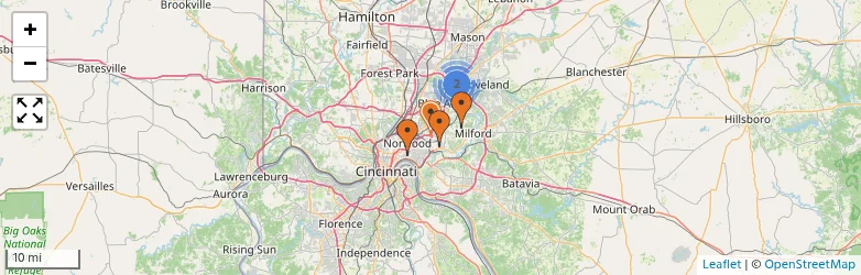 Related schools map