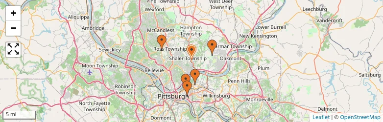Related schools map