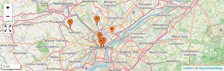 Related schools map