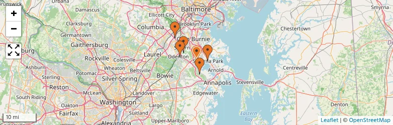 Related schools map