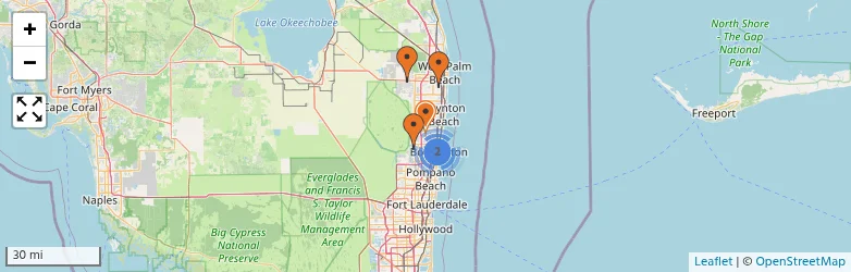 Related schools map