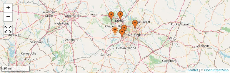 Related schools map