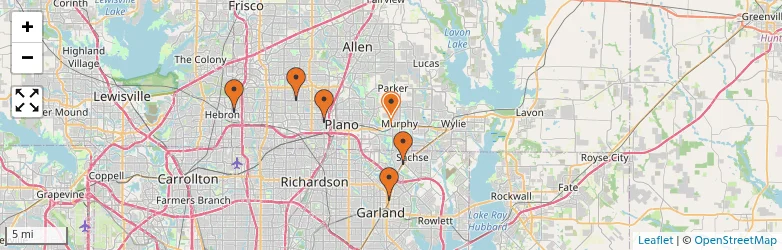 Related schools map