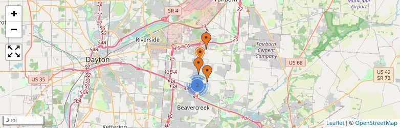 Related schools map