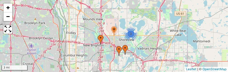 Related schools map