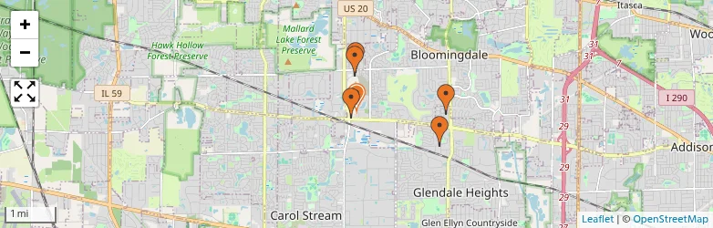 Related schools map