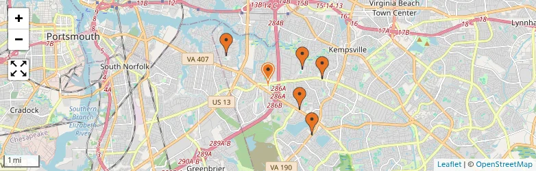 Related schools map