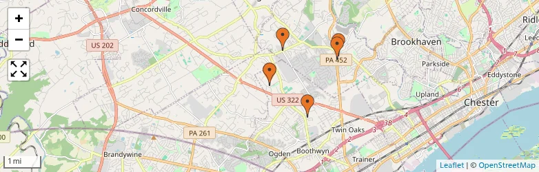 Related schools map