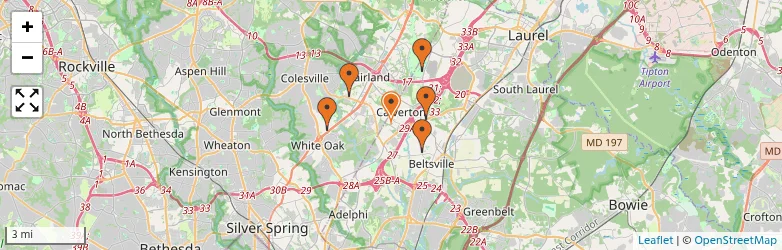 Related schools map