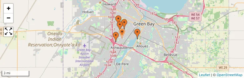 Related schools map