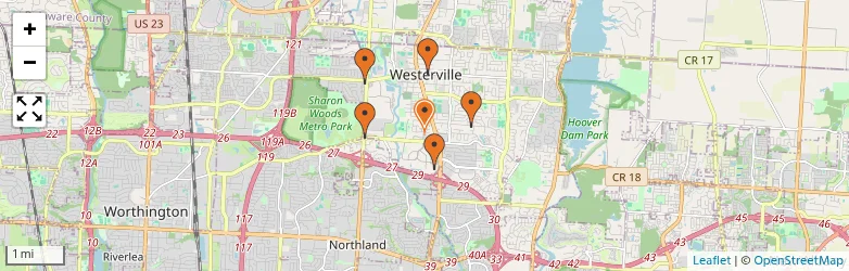 Related schools map