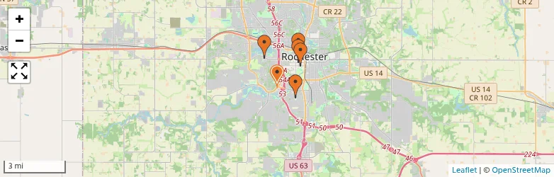 Related schools map