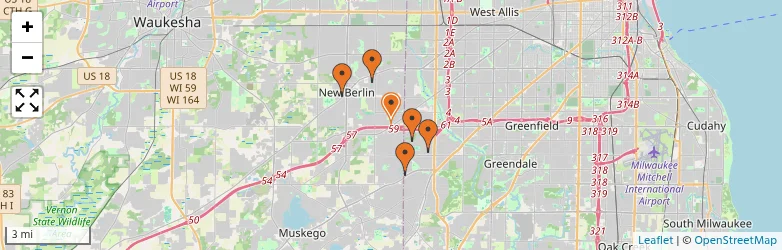 Related schools map