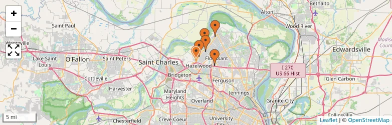 Related schools map
