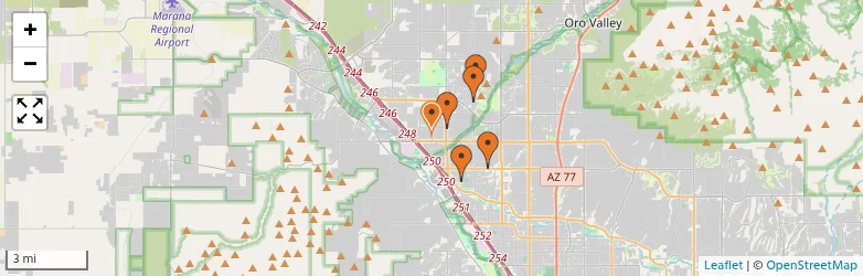Related schools map