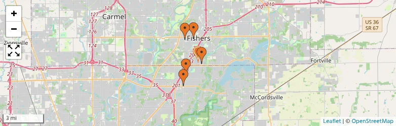 Related schools map