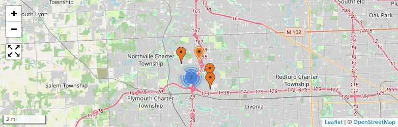 Related schools map