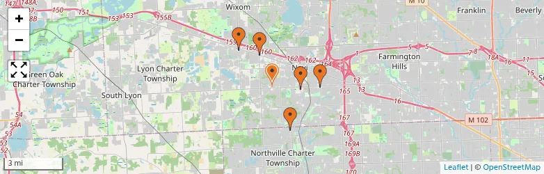 Related schools map
