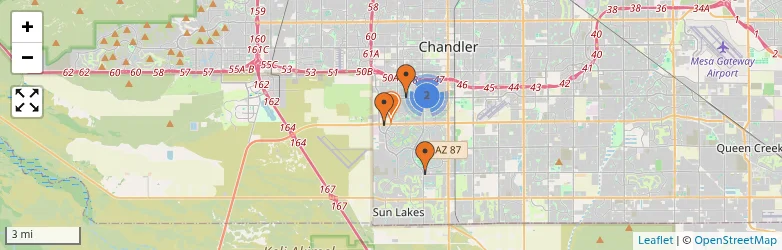 Related schools map