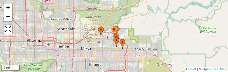 Related schools map