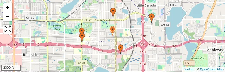 Related schools map