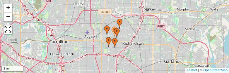 Related schools map