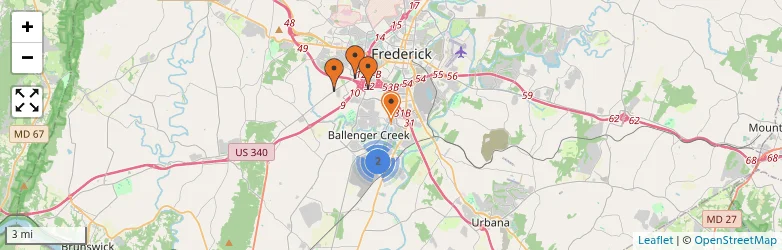 Related schools map