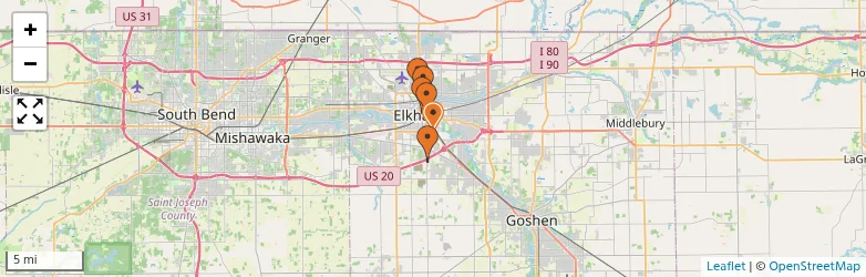 Related schools map