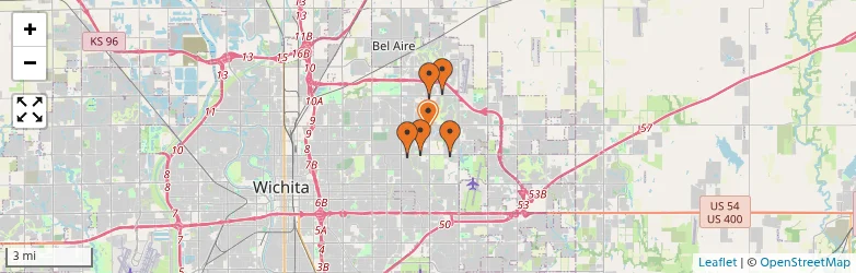 Related schools map