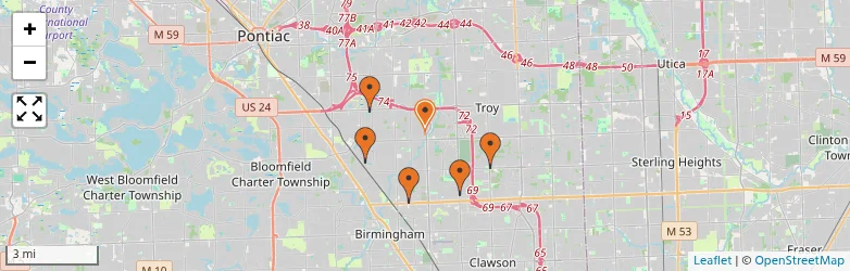 Related schools map