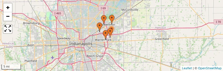 Related schools map