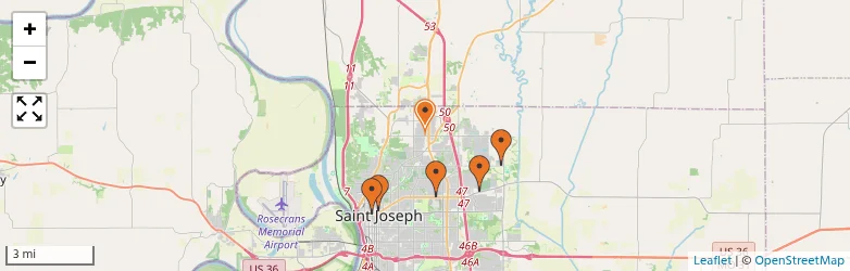 Related schools map