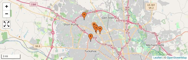 Related schools map