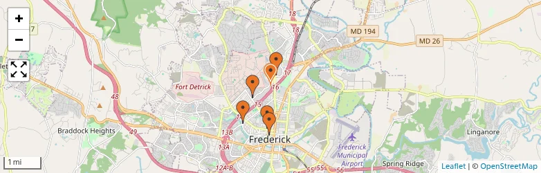 Related schools map