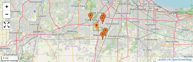 Related schools map