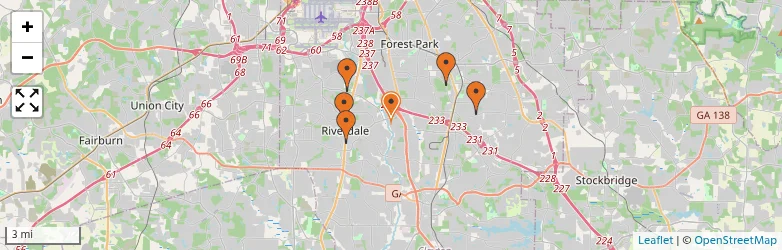 Related schools map