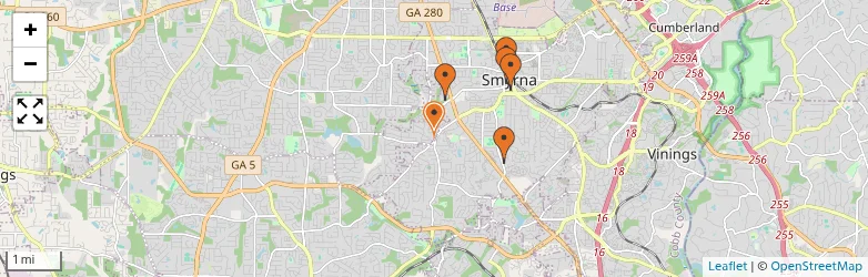 Related schools map