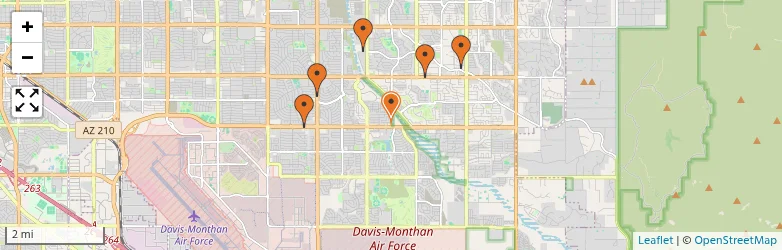 Related schools map