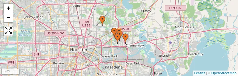 Related schools map