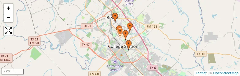 Related schools map