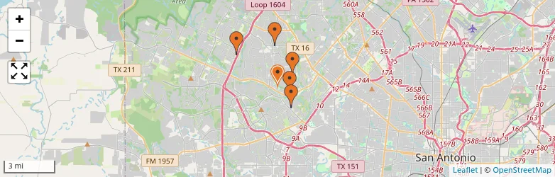 Related schools map