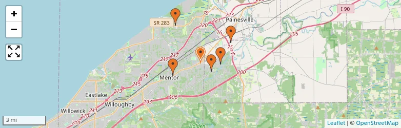 Related schools map