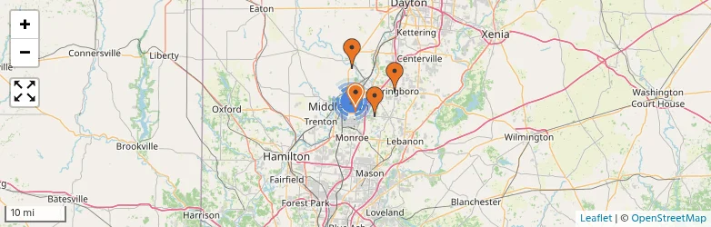 Related schools map