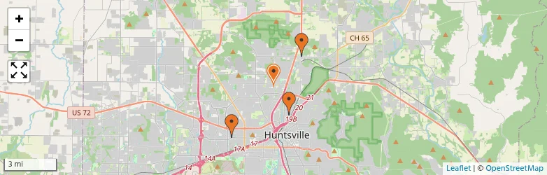 Related schools map
