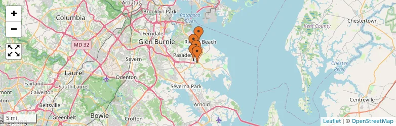 Related schools map