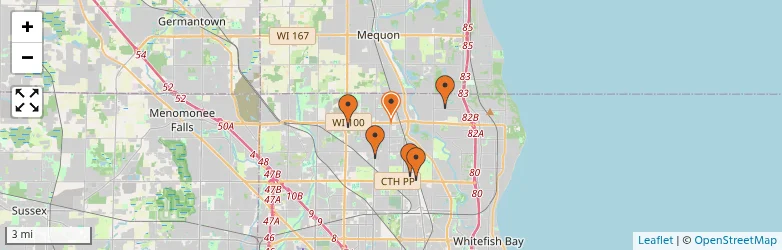 Related schools map