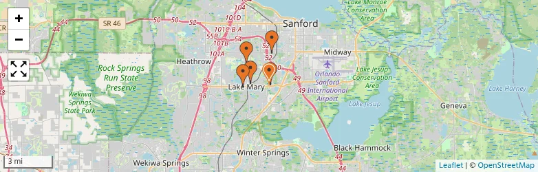 Related schools map