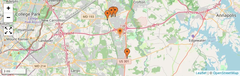 Related schools map